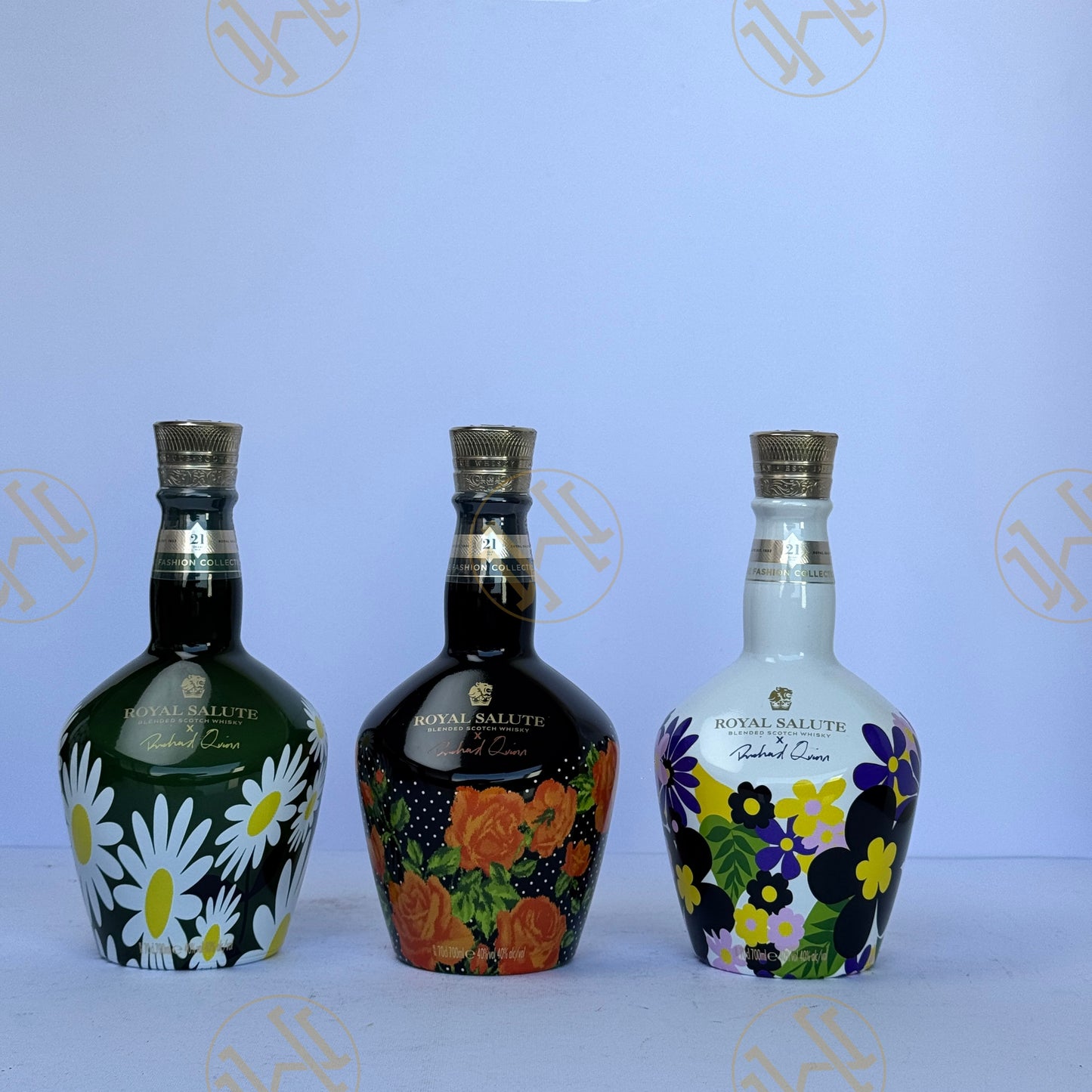 ROYAL SALUTE 21Y RICHARD QUINN 70CL SET OF 3 BOTTLES