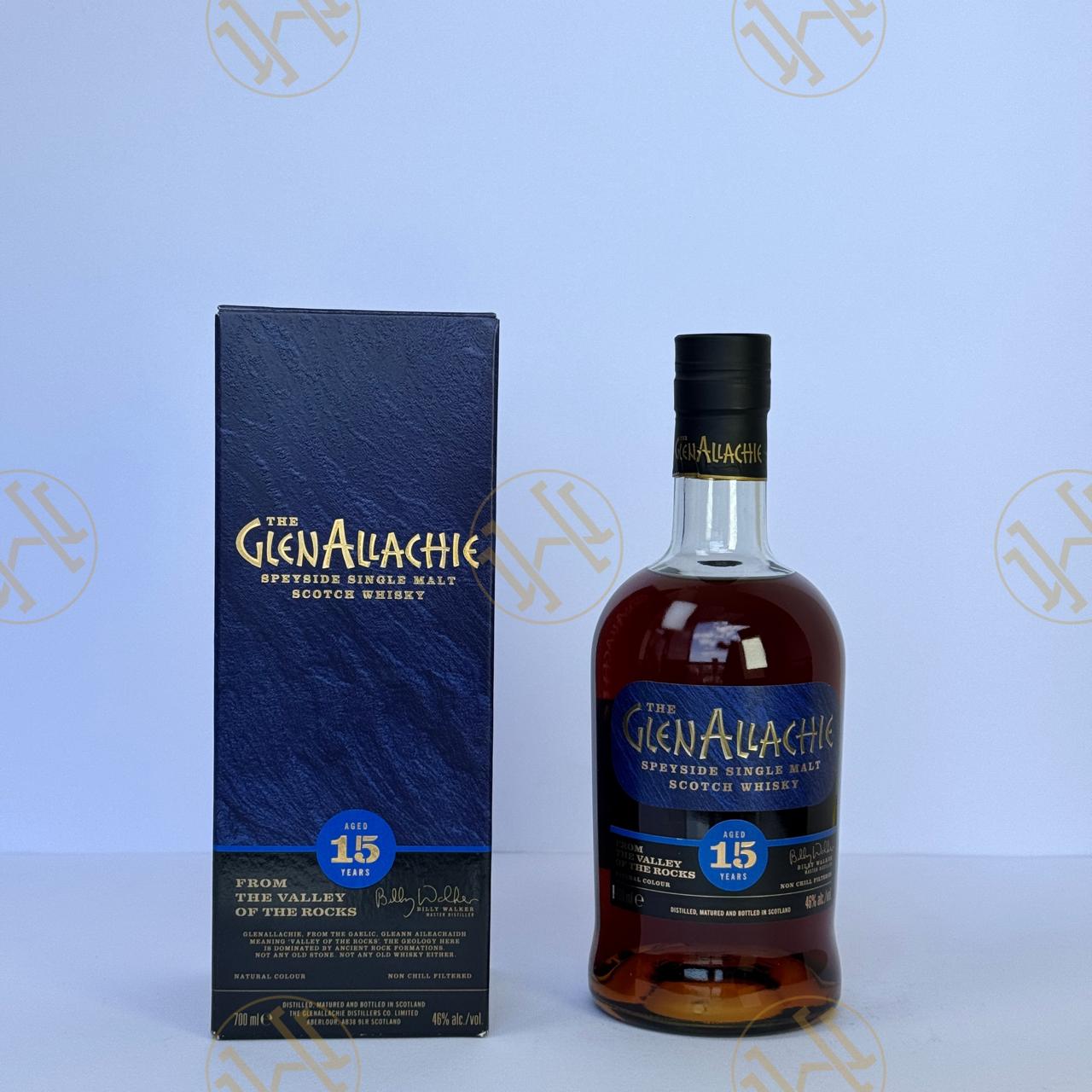 THE GLENALLACHIE 15Y FROM THE VALLEY OF THE ROCK  70CL