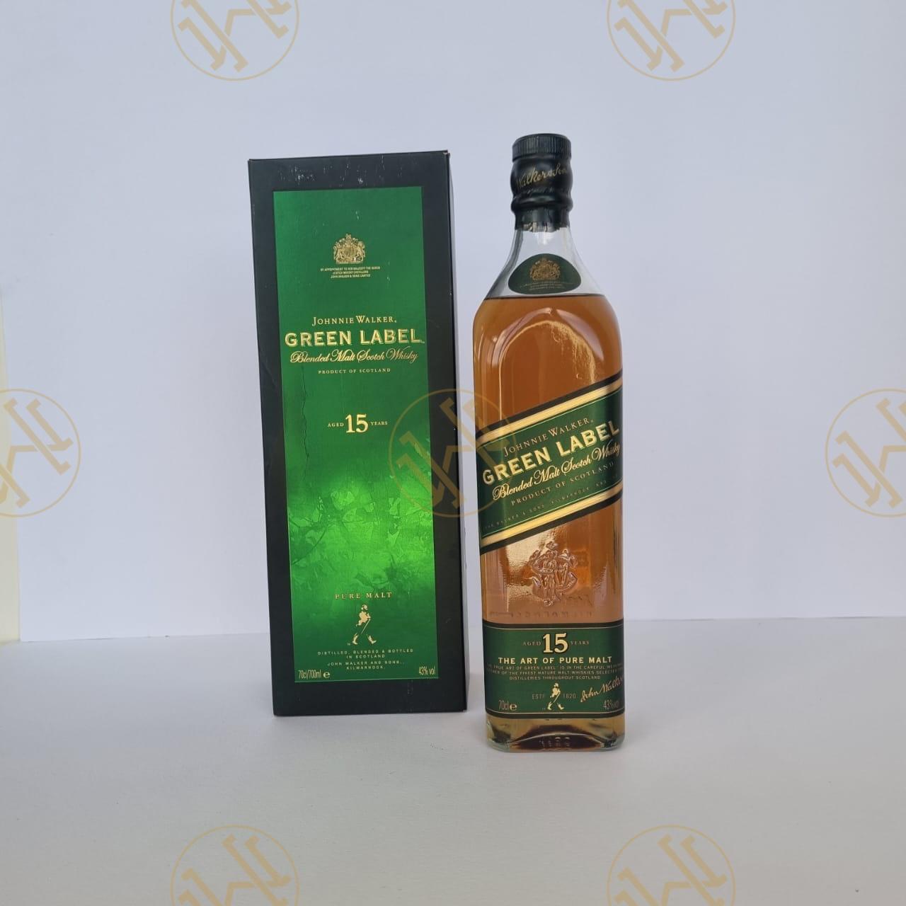 JOHNNIE WALKER GREEN LABEL 15Y 75CL