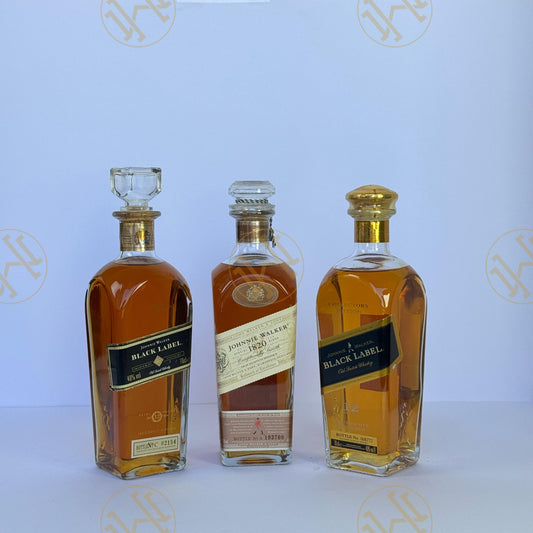 johnnie walker set of 3 bottles without boxes