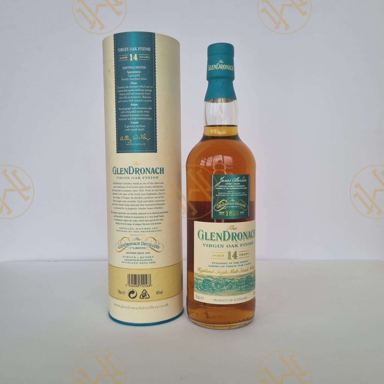 THE GLENDRONACH VIRGIN OAK FINISH BILLY WALKER 14Y 70CL