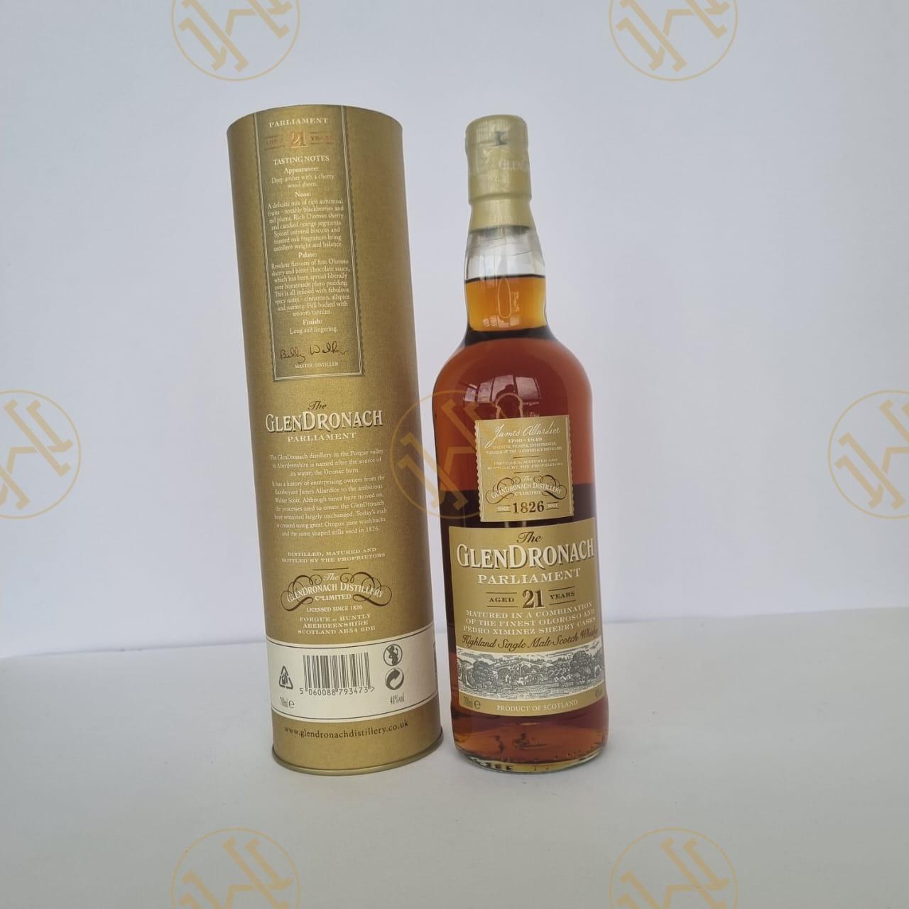 THE GLENDRONACH PARLIAMENT BILLY WALKER 21Y 70CL