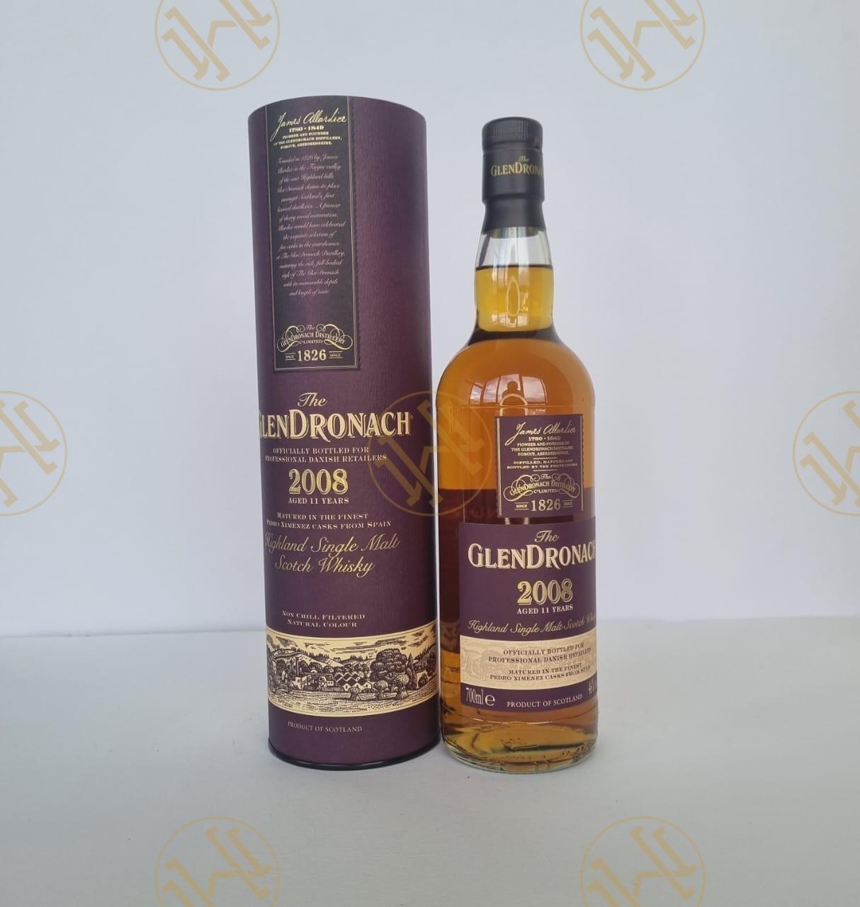 GLENDRONACH 2008  EXCLUSIVE SELECTION FOR SOUTHEAST ASIA 70CL