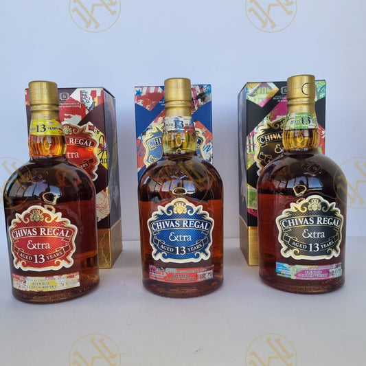 CHIVAS REGAL 13Y BLENDED 1L Set OF 3 BOTTLES