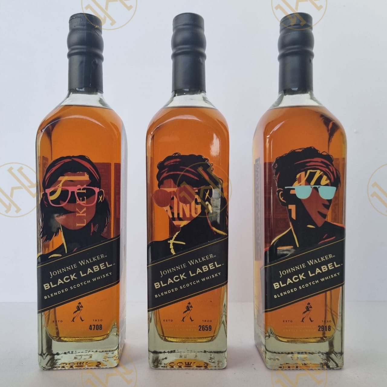 JOHNNIE WALKER BLACK LABEL ANDY GELLENBERG X AI 70CL