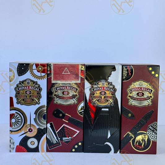 CHIVAS REGAL 12Y SET OF 4 BOTTLES