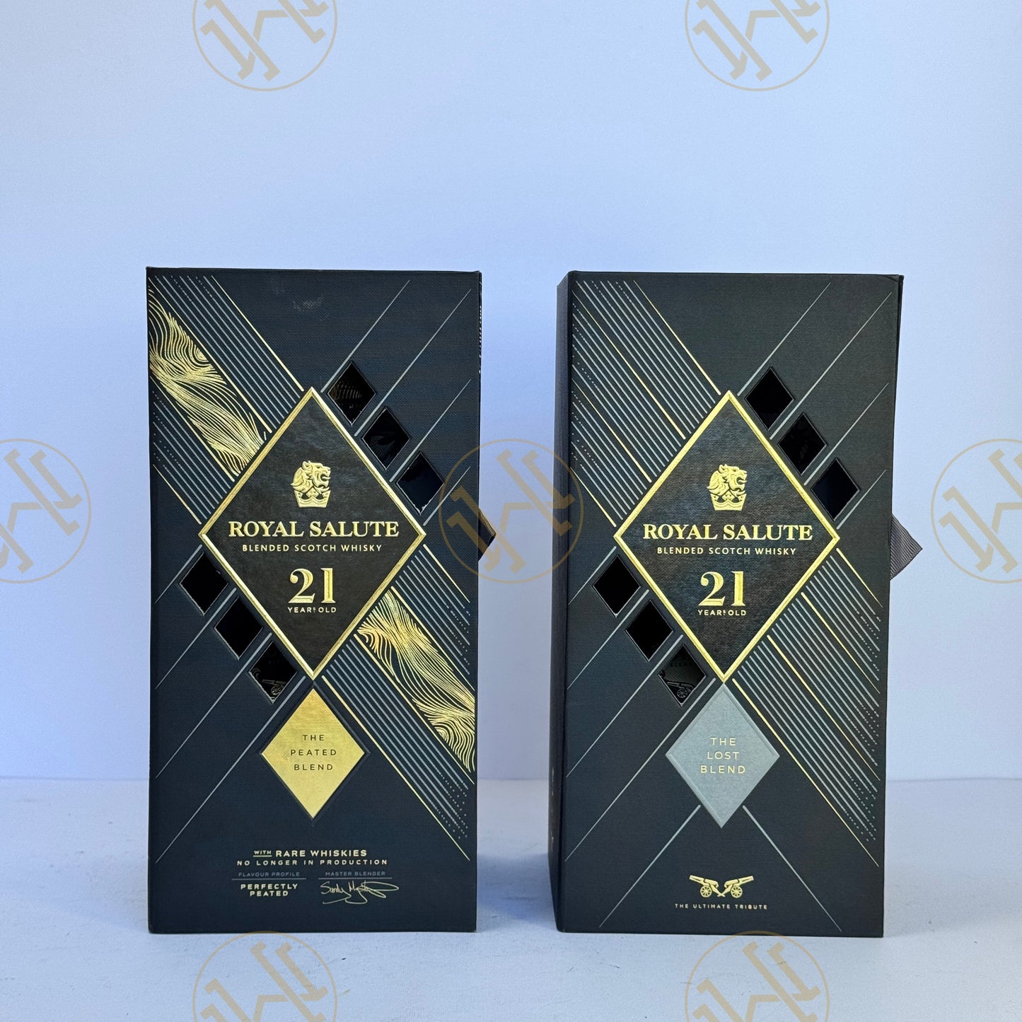 ROYAL SALUTE 21Y THE PEATED BLEND AND THE LOST BLEND 70CL SET