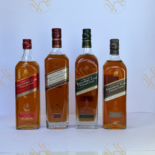 JOHNNIE WALKER BLACK LABEL EXPLORERS COLLECTION 1L SET