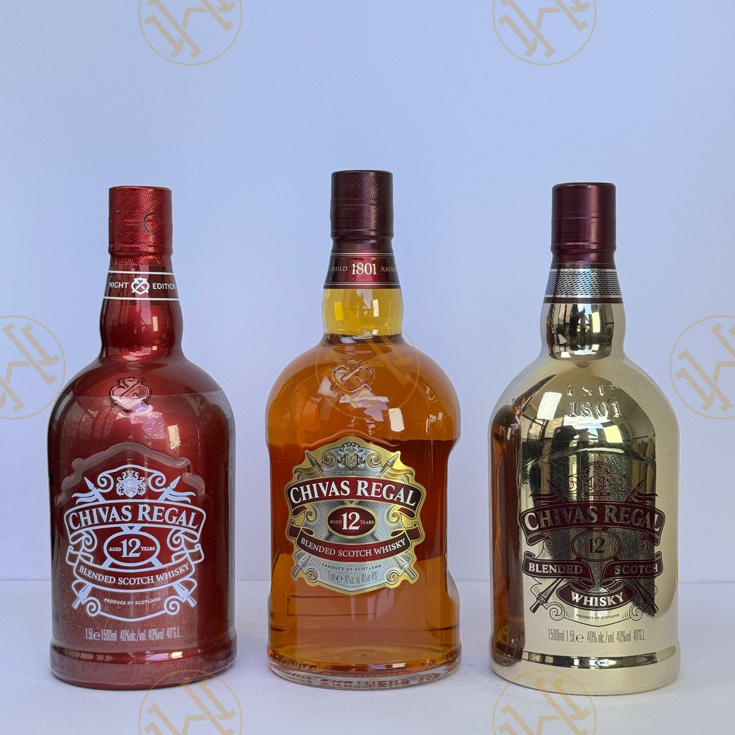 CHIVAS REGAL 12Y 3 BOTTLES SET 1,5L