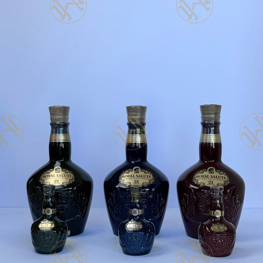 ROYAL SALUTE 21Y 70CL WITH MINIATURE 5CL SET