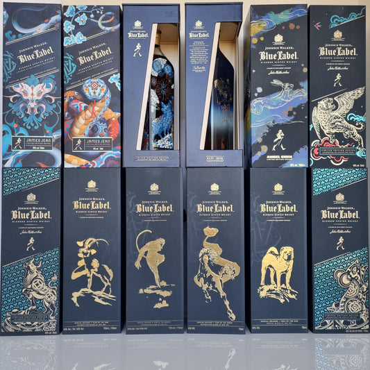 Johnnie Walker Blue Label Chinese years  set of 12 bottles 75CL